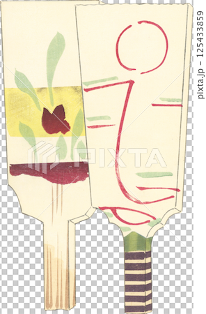 日本の郷土玩具　羽子板 125433859