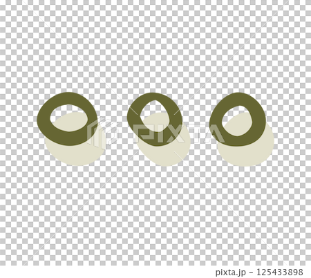 感情のあしらい（三点リーダー）の手描きアイコンイラスト 125433898