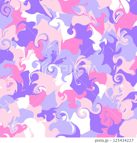 マーブル模様 背景素材 迷彩柄 装飾 テクスチャ ポップ 125434227