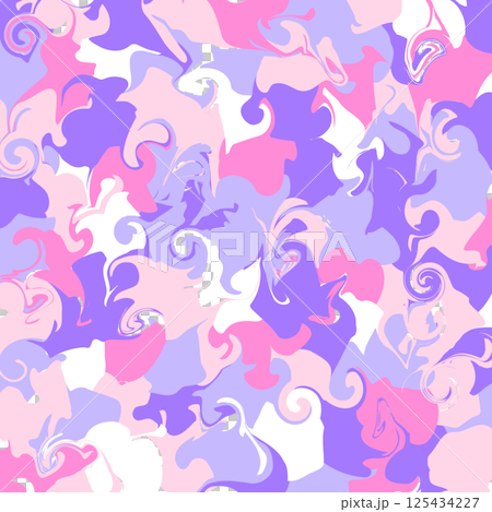 マーブル模様 背景素材 迷彩柄 装飾 テクスチャ ポップ 125434227