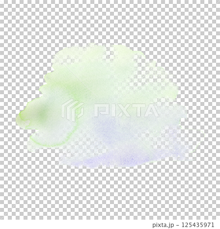 Abstract watercolor spot of green and blue on a white background. The watercolor splash is hand-drawn. Isolated. Abstract watercolor spot of green and blue on a white background. The watercolor splash is hand-drawn. Isolated. 125435971