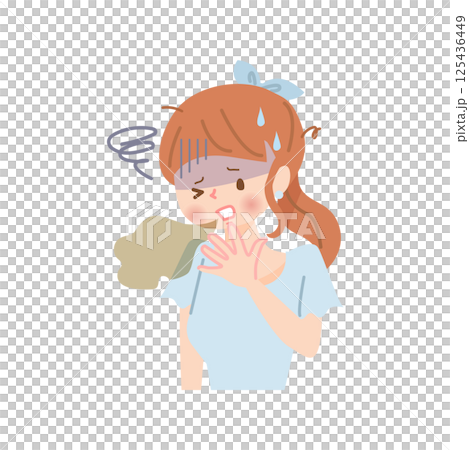 Women who are worried about bad breath 125436449