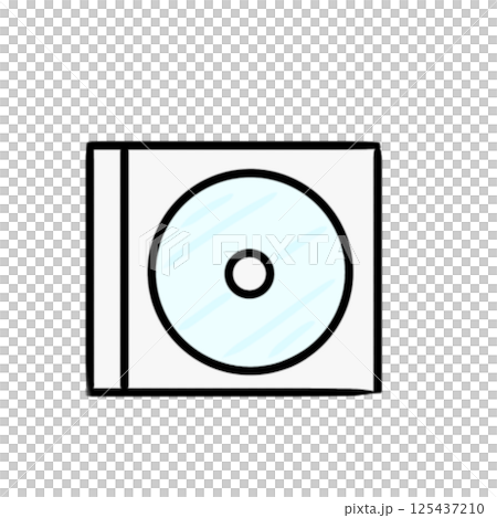 簡單的CD光碟插圖 125437210