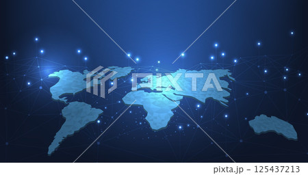 Global network connection. Global network connection. 125437213