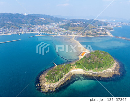 前島と東幡豆海岸（愛知県西尾市） 125437265
