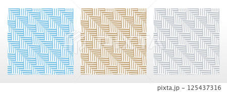 Set of abstract geometric patterns. Seamless vector backgrounds. Colored ornaments Graphic modern patterns Simple lattice graphic design Set of abstract geometric patterns. Seamless vector backgrounds. Colored ornaments Graphic modern patterns Simple lattice graphic design 125437316