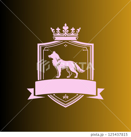 royal royal king lion. royal logo design for logo design. luxury king 's emblem, creative concept. 125437815