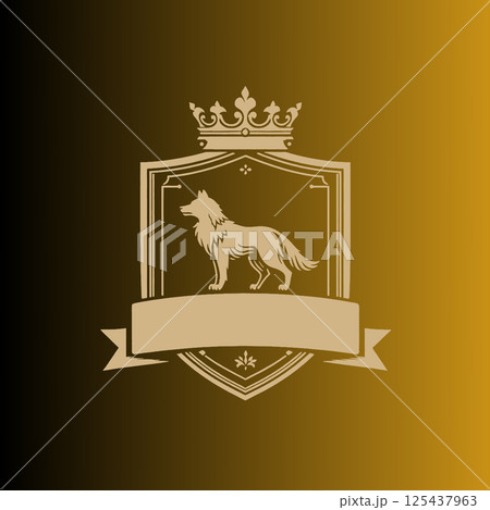 royal royal king lion. royal logo design for logo design. luxury king 's emblem, creative concept. 125437963