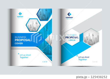 Corporate Business Proposal Cover Design Template Corporate Business Proposal Cover Design Template 125438252