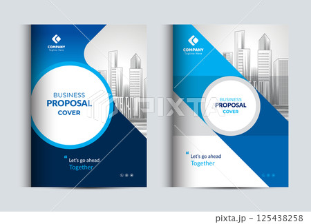 Corporate Business Proposal Cover Design Template 125438258