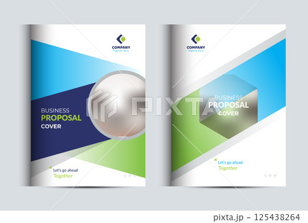 Corporate Business Proposal Cover Design Template Corporate Business Proposal Cover Design Template 125438264