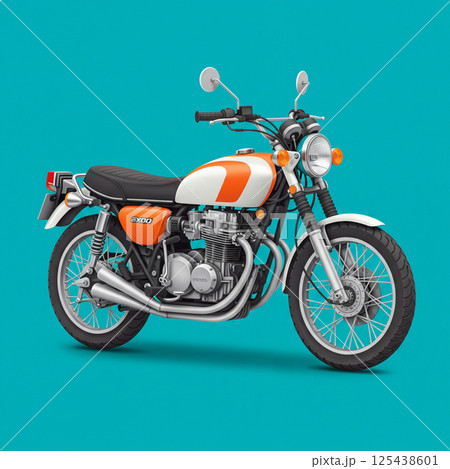 バイクのイラスト 125438601