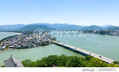 唐津城の天守閣から見える景色 唐津城の天守閣から見える景色 125439371