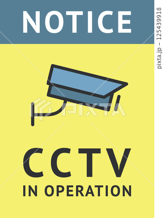 CCTV banner, video surveillance, security camera 125439918