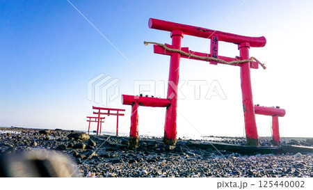 海中鳥居、佐賀県太良町の大魚神社 125440002