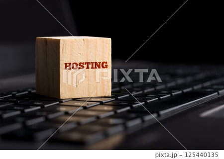 Computer hosting concept 125440135