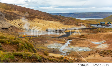 Seltun geothermal area in Krysuvik, Reykjanes peninsula, Iceland Seltun geothermal area in Krysuvik, Reykjanes peninsula, Iceland 125440249