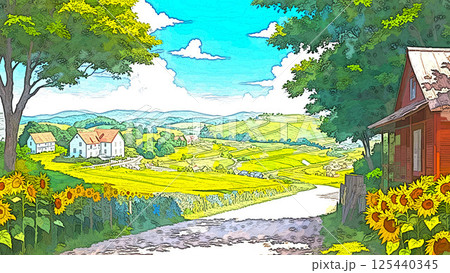 とある田舎の風景 125440345