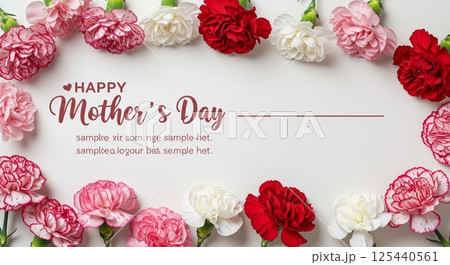 フレーム風カーネーションが映える背景③ 125440561