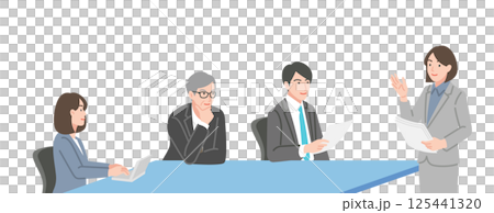 Businessmen having a meeting 125441320