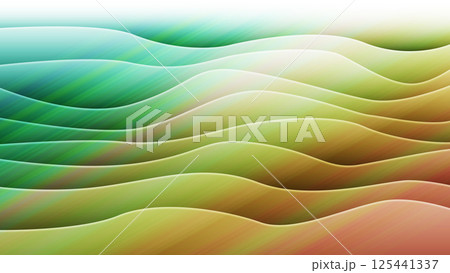 背景波状素材 波模様_柄_グラデーション 125441337