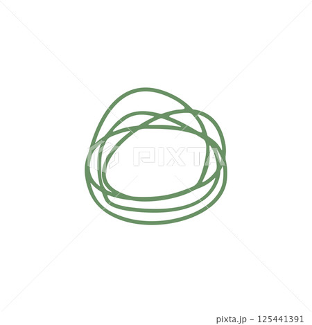 Brain psychology irregular line logo design 125441391