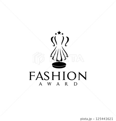 Fashion trophy championship logo design 125441621