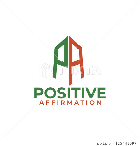 PA letter building company logo design 125441697