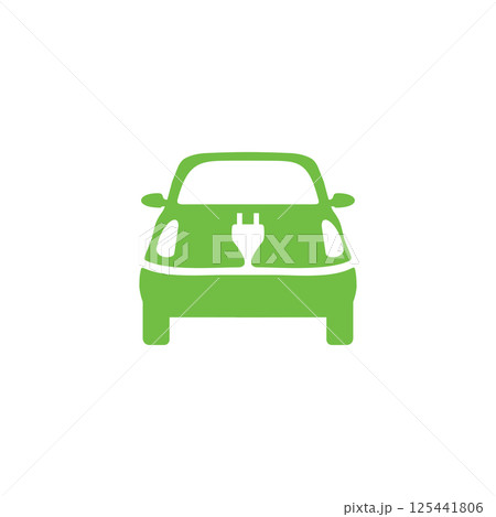 Electric vehicle charger station logo design Electric vehicle charger station logo design 125441806