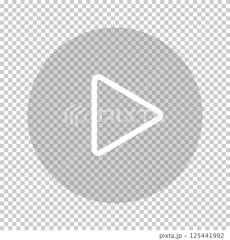 灰色箭頭和播放按鈕圖示 - 簡潔時尚的半透明開始標記UI素材 灰色箭頭和播放按鈕圖示 - 簡潔時尚的半透明開始標記UI素材 125441992