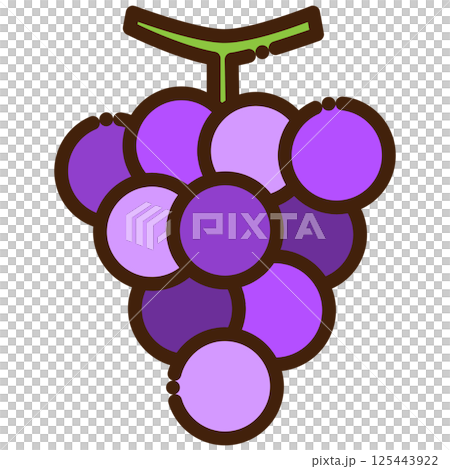 simple grape illustration simple grape illustration 125443922