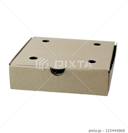 Brown cardboard carton box on white background. Brown cardboard carton box on white background. 125444868