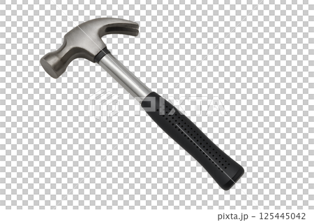 Hammer With Ergonomic Handle Designed for Construction Tasks and DIY Projects 125445042