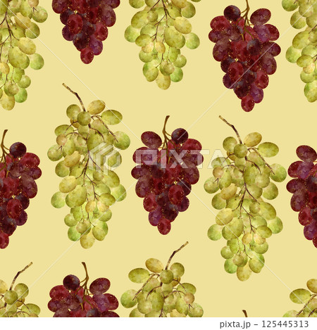 A Vibrant and Colorful Grapes Pattern Perfect for Fresh Produce and Organic Themes 125445313