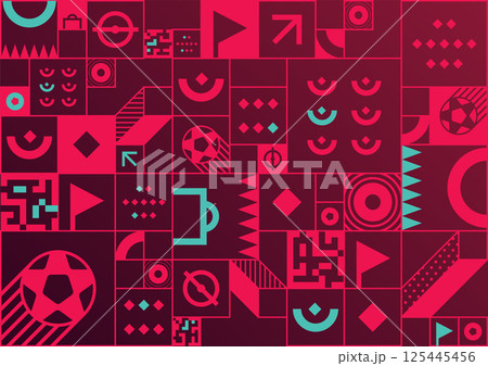 Layout design for sports event of 2022 year.  125445456