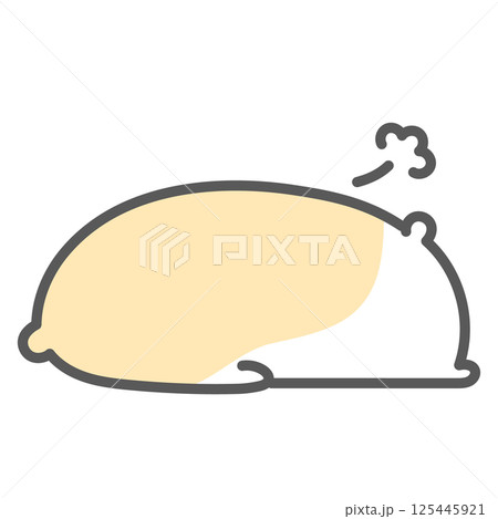 疲れてつっぷしたゴールデンハムスター 125445921