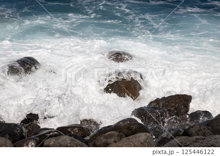 Rocks on the coast of Atlantic ocean, Gran Canaria, Spain Rocks on the coast of Atlantic ocean, Gran Canaria, Spain 125446122