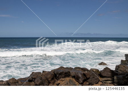Rocky coast of Atlantic ocean, Gran Canaria, Spain Rocky coast of Atlantic ocean, Gran Canaria, Spain 125446135