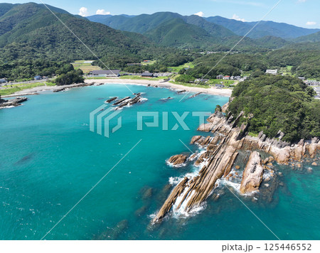 高知県土佐清水市　竜串海岸の風景 125446552