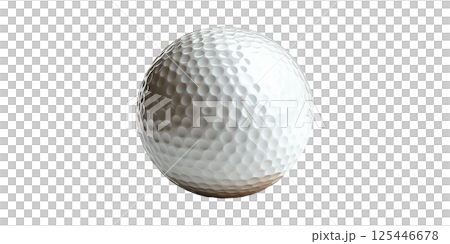 Golf Ball. Sports Equipment For Golf Enthusiasts And Athletes Isolated On Transparent Background 125446678