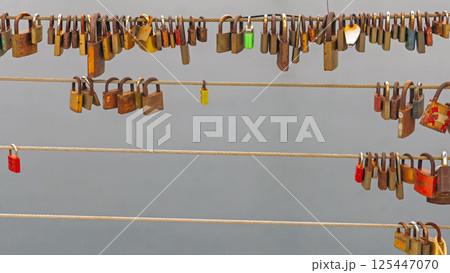 Love Padllocks Bridge Wires Love Padllocks Bridge Wires 125447070