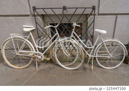 Two White Bicycles 125447100