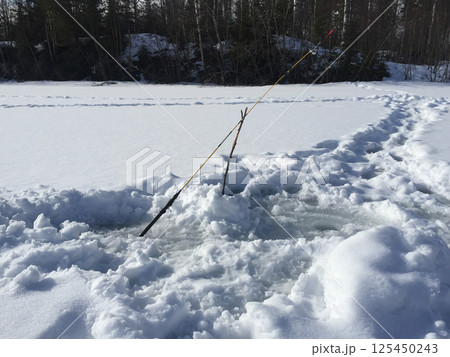 ice fishing ice fishing 125450243