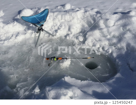 ice fishing 125450247