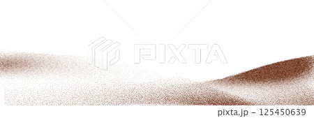 Chocolate and coffee powder, scattered cocoa on a light background. Particles of earth and dust. Brown sand texture.Top view of the cake. Chocolate and coffee powder, scattered cocoa on a light background. Particles of earth and dust. Brown sand texture.Top view of the cake. 125450639