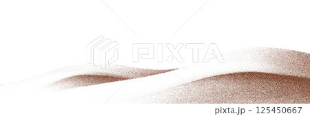 Chocolate and coffee powder, scattered cocoa on a light background. Particles of earth and dust. Brown sand texture.Top view of the cake. 125450667