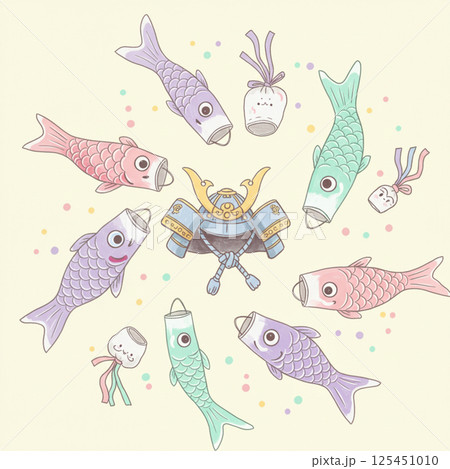 こどもの日イラストカード 125451010