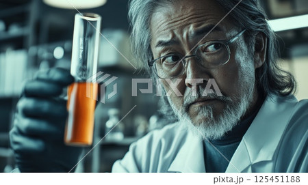 試験管を持つ科学者（ai生成画像） 125451188