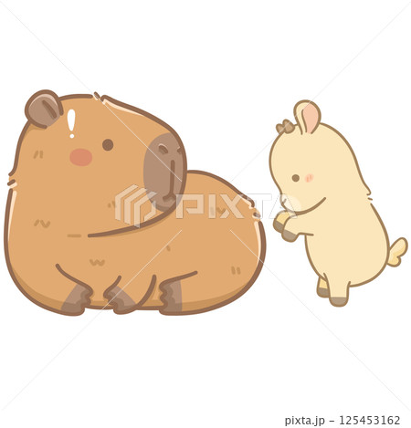 Capybara and friends  125453162