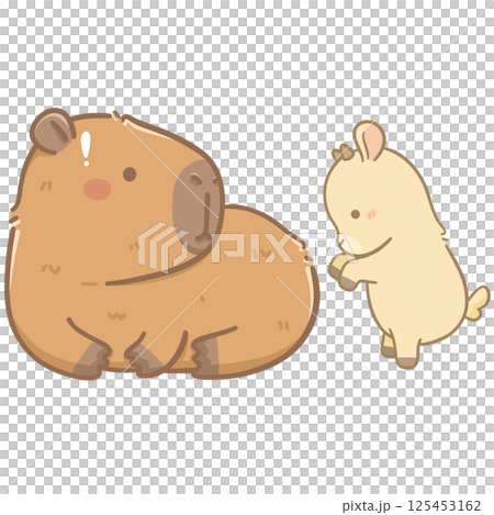 Capybara and friends  125453162